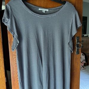 Womens sleeveless flutter sleeve top